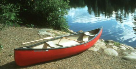 A classic canoe